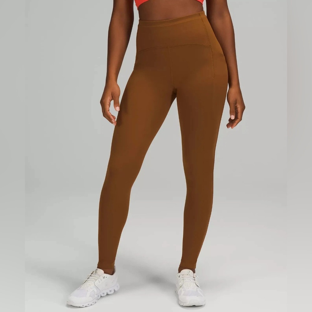 Lululemon Women's Swift Speed High Rise 28" Tights Copper Brown size 6